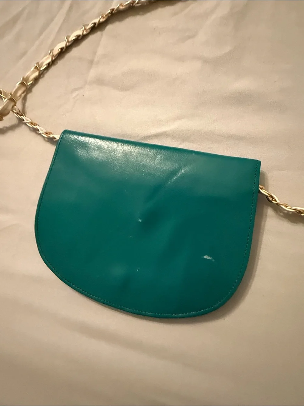 Dior Teal Leather Pouch Wallet